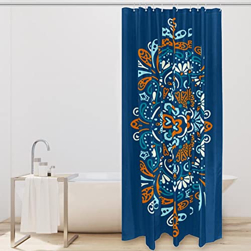 Rideau de douche mandala imperméable pour éviter les éclaboussures avec style boho - 3