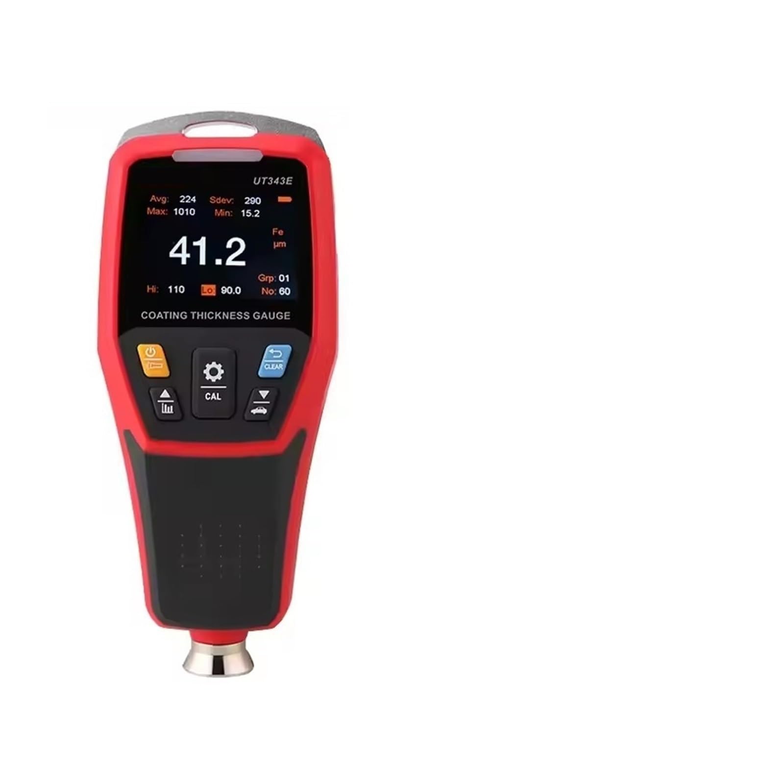 LNHHG Paint Thickness Gauge, Coating Thickness Gauge Automotive Paint Film Tester to Measure FE/NFE Tools(343E)