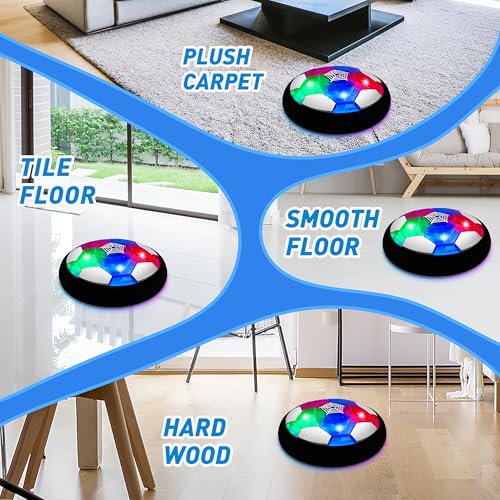 image for Toyk LED Hover Soccer Ball Boy Toys, Air Power Kids Training Ball Play