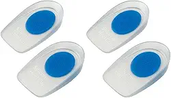 Calcanheira de Silicone Ortopédica para Esporão e Alívio de Dor no Calcanhar - par (2)