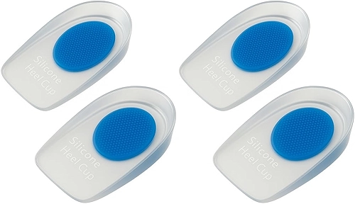 Calcanheira de Silicone Ortopédica para Esporão e Alívio de Dor no Calcanhar - par (2)