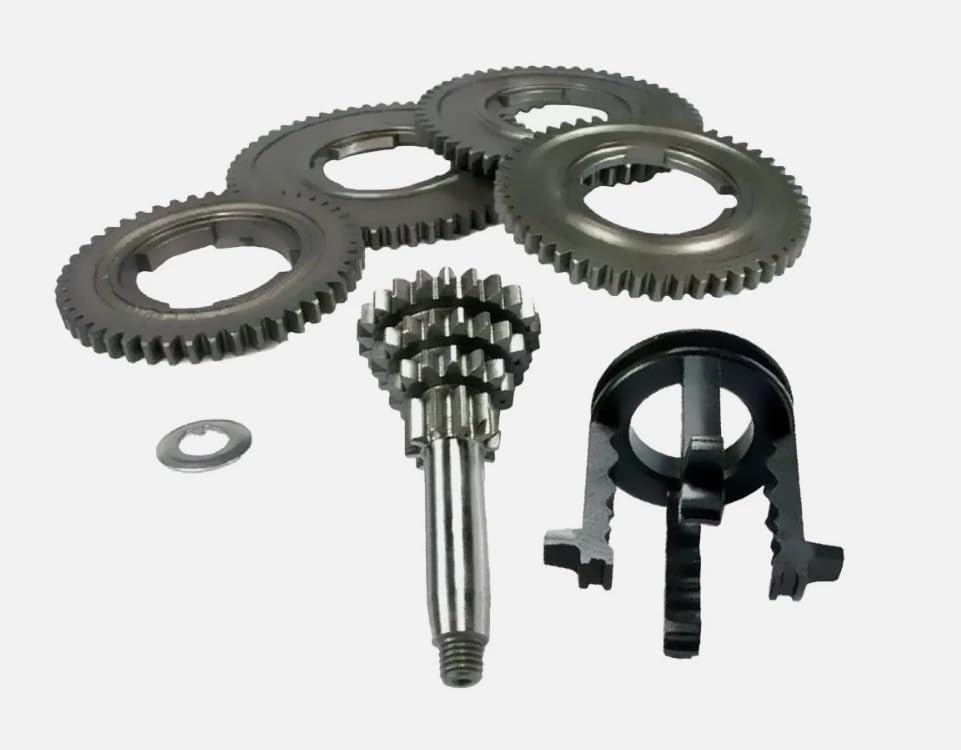 KIT MODIFICA INGRANAGGI CAMBIO 3 A 4 MARCE COMPLETO COMPATIBILE CON VESPA PK 50 S - XL