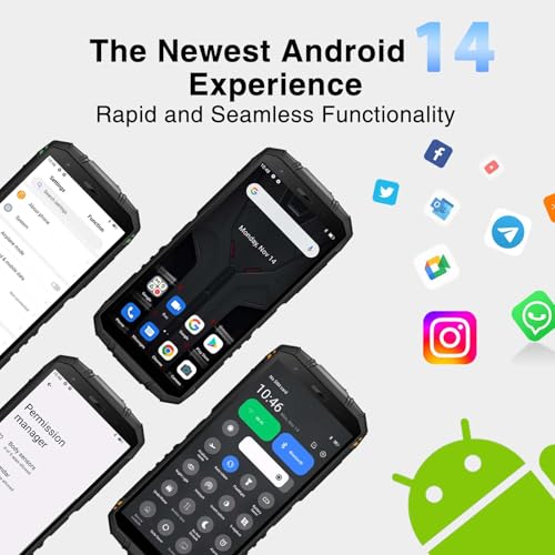 DOOGEE S41 MAX Rugged Smartphone 2024,16GB + 256GB/SD 1TB, Android 14 Rugged Phone,6300mAh Rugged Cell Phone, 5.5" HD+ Display, IP68 Waterproof Outdoor Military Grade 4G Mobile Phone, NFC/WiFi/OTG - Image 4