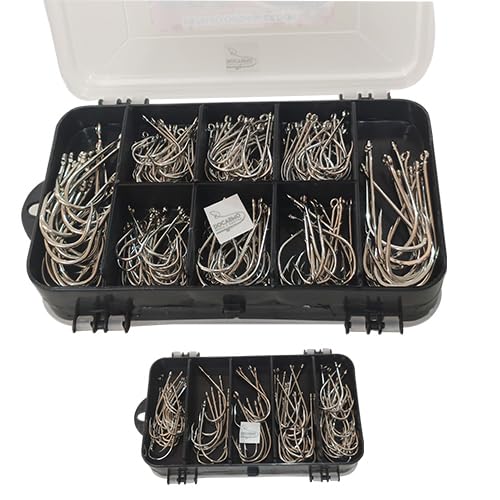 Anzol de Pesca Kit 200 Marine1/0,2/0, 3/0, 4/0, 5/0, 6/0,7/0