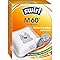Swirl M 60 EcoPor Staubsaugerbeutel (4 Beutel), reißfeste Staubbeutel für einige Miele & Hoover Staubsauger, 99,9% Filterung von Hausstaub & allergenem Feinstaub