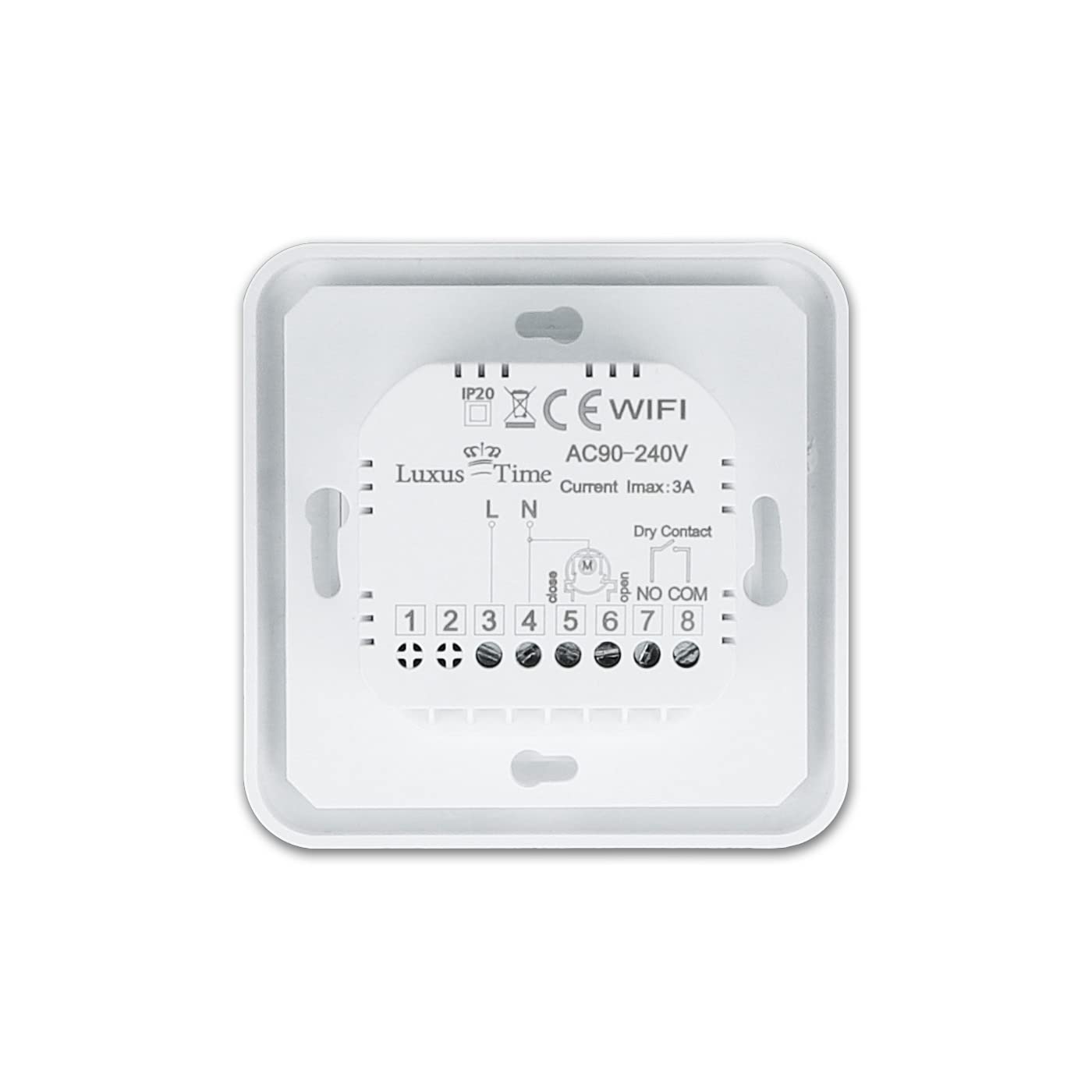 Luxus-Time WLAN Raumthermostat WiFi Heizungsthermostat Fußbodenheizung mit Rahmen Anderer Hersteller kompatibel über Tuya App bedienbar