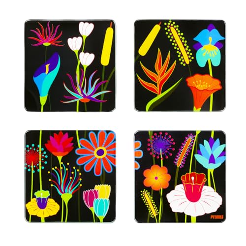 Pylones - Set of 4 Coasters - Coasters - Flower Garden