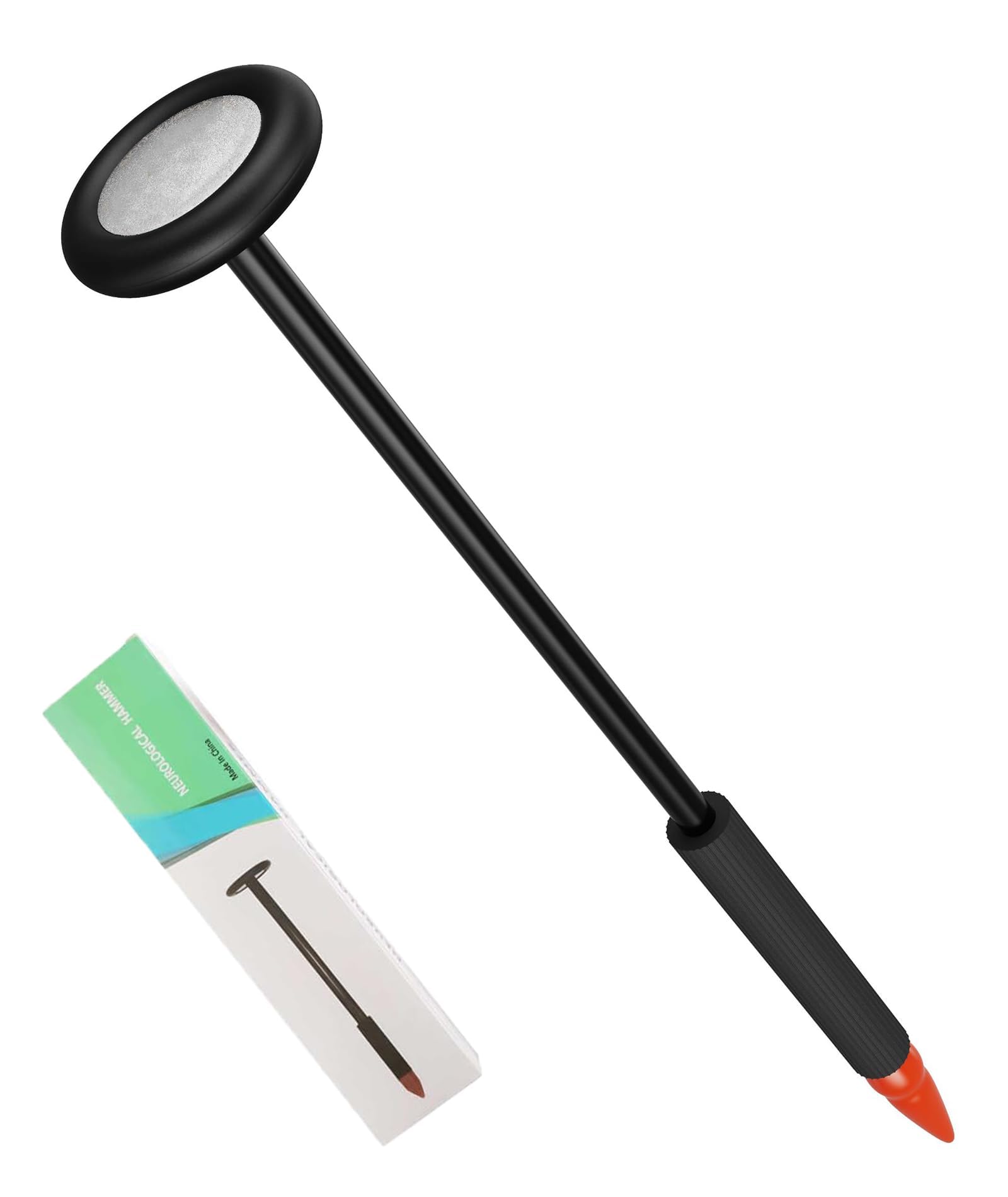 Knee Hammer, Black Reflex Hammer with Pointed Tip for Superficial Responses Reflex Hammer Knee Hammer for Students Suitable Education Demonstrations Teaching Rounds-image-3