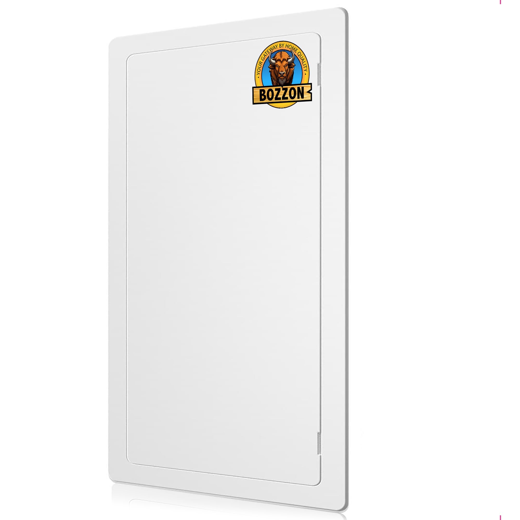BOZZON Access Panel for Drywall - 4 x 6 in - Wall Hole Cover - Access Door - Plumbing Access Panel for Drywall - Heavy Durable Plastic White