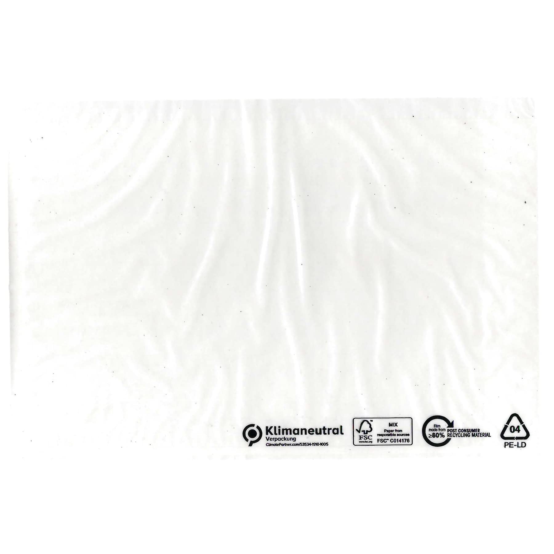 1000 Stück Begleitpapiertaschen transparent DIN C5 (220x155 mm) | neutral und unbedruckt | FSC-zertifiziert | Dokumententaschen C5 / Lieferscheintaschen selbstklebend