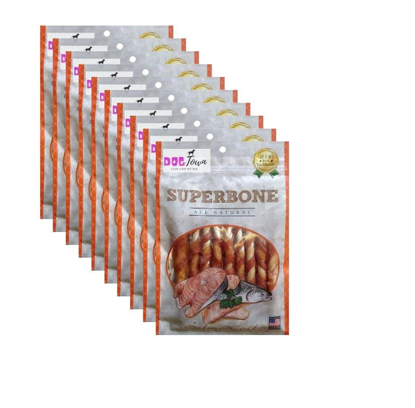 DOGTOWN Superbone Stickes Bone for Dogs | All Natural Flavour Chicken Sticks | Natural & Safe [ Salmon Oil - Pack of 10 ] (B0BLGK7TK5) Amazon Price History, Amazon Price Tracker