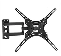 Suporte de TV Articulado para LCD/LED 16" a 55" Polegadas Tri-articulado com Braço Longo 43cm Preto