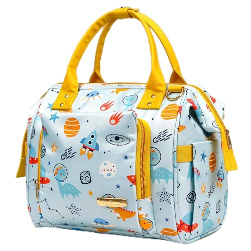 Image of StarAndDaisy Diaper Bag /Diaper Bags for Mom with Light Weight and Potable Design /Multi Compartments, Waterproof Baby Bag with Ultra Soft Fabric.
