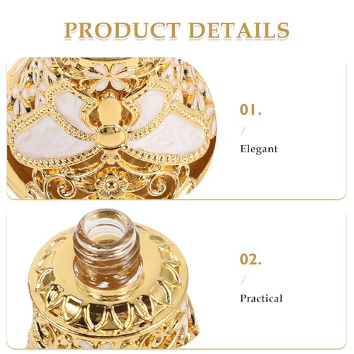 Frasco de perfume árabe de 15ml VINTORKY con flor de esmalte 6