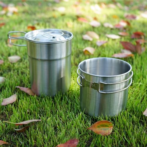 Casseroles de camping en acier inoxydable compactes avec gain de place optimal - 2