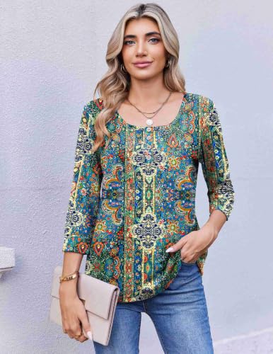Women's 3/4 Length Sleeve Tops  - image 4