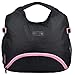 KEANU Yoga Pilates Sporttasche Damen Fitnesstasche Nassfach Mattenhalter Fitness Sport Shopper Tasche (Black Pink Trims)