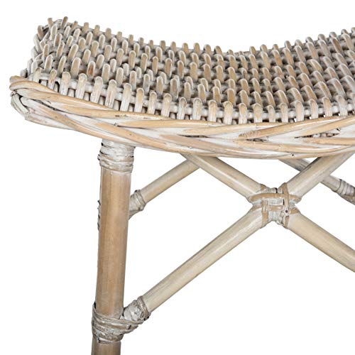 Safavieh Home Collection Rayna Natural Washed Wicker Butaco miniatura 5