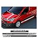 Yunzawa pour Citroen Berlingo Autocollants De Carrosserie Auto   Capot Capot Rayures Décor Autocollant De Porte De Voiture Côté Jupe Accessoires Vinyle Stickers