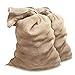 2 Sacs toile de jute grand format - sac à gravats chantier – Sac jute pomme de terre – Sac jute Noel réutilisable (60x120 cm)