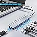 【Upgrade】 USB C/USB Hub, BERLAT Aluminum 7 in 1 USB C & USB Hub with USB 3.0, USB 2.0 Ports for PC/Laptops/MacBook Pro/Air/iMac/iPad and More Devices