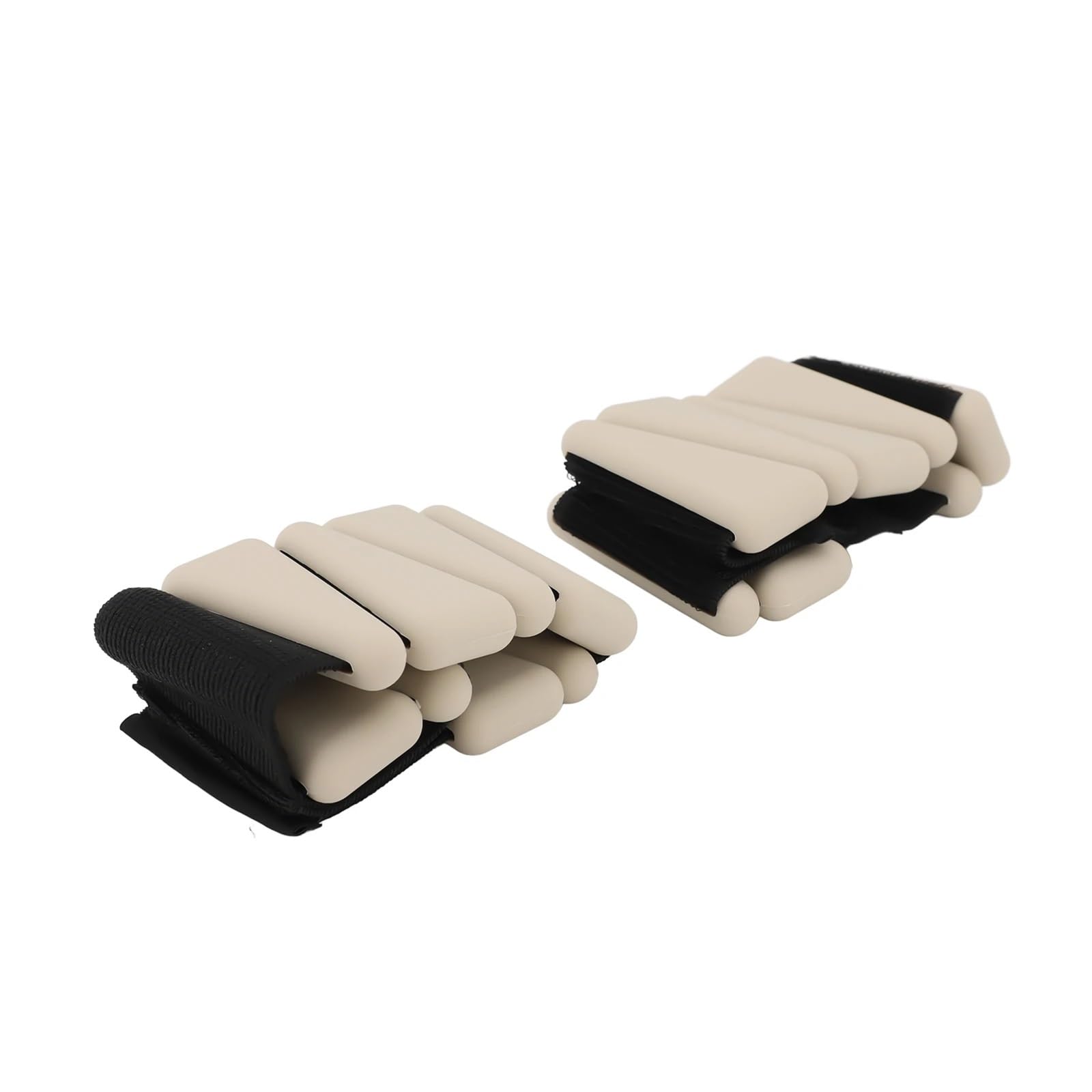 Cavigliere Pesi Pesi da polso, 1 paio, 2 libbre, regolabili, indossabili, in silicone, for polso e caviglia, braccialetti for yoga, danza, pilates, palestra, beige