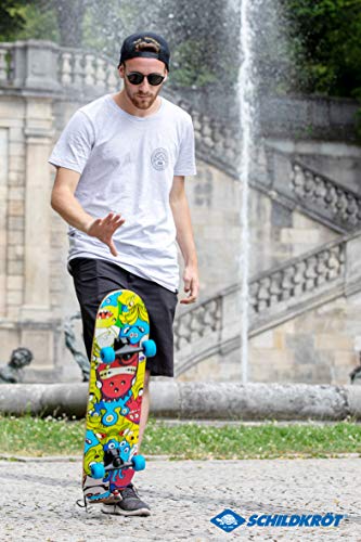 Schildkröt Skateboard Slider 31", Full Leisure Board, Concave Deck met dubbele trap en grip, ABEC7 kogellager, Ontwerp: Monsters, 510642 - Afbeelding 4