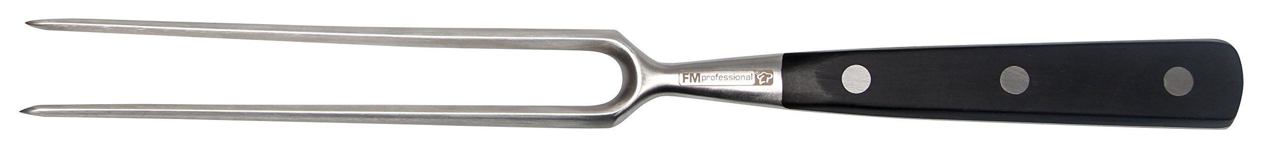 FMprofessional - Tenedor de Carne para filetes, asados y Verduras de Fackelmann, Tenedor para Barbacoa con Puntas largas, Tenedor para trinchar para Girar y Fijar Carnes y Coser, Color Plateado