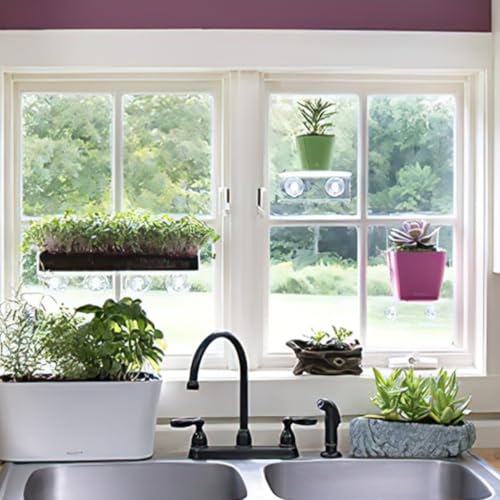 Étagère murale en acrylique transparente 2pcs ventouses gain de place - 7