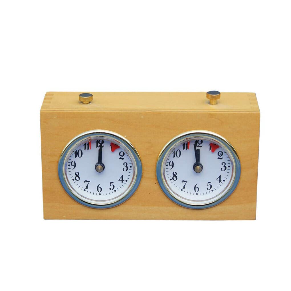 Timer per Scacchi Dama Orologio analogico Meccanico Conto alla rovescia Cronometro Strumento di cronometraggio Portatile Orologi da Gioco da Competizione