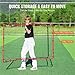 UXALoH6 Soccer Rebounder Net Baseball Softball Rebounder Net All Angle Fielding Training Tool 4x5.5ft
