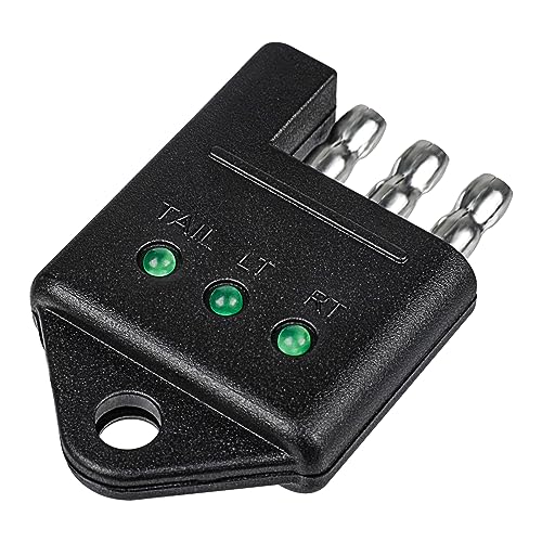 Image of 4 Pin Trailer Tester 4 Way Flat Trailer Light Tester Connector Trailer Wiring Tester Straight Trailer Light Wire Circuit Tester