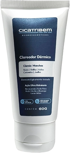 Cicatribem Clareador de Pele Contra Manchas na Virilha Axilas Rosto Corpo e Melasma 60g