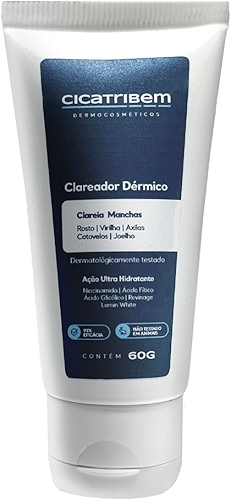 Cicatribem Clareador de Pele Contra Manchas na Virilha Axilas Rosto Corpo e Melasma 60g