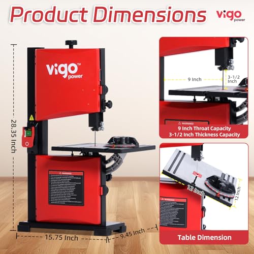 VIGO POWER 9-Inch Dual-Speed Band Saw