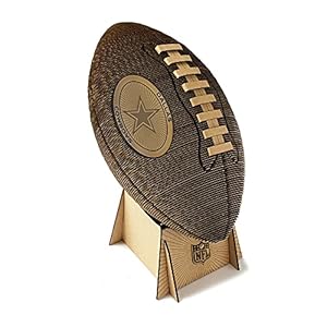 Littlearth Unisex-Adult NFL Dallas Cowboys Cardboard 3D Football, Team Color, One Size