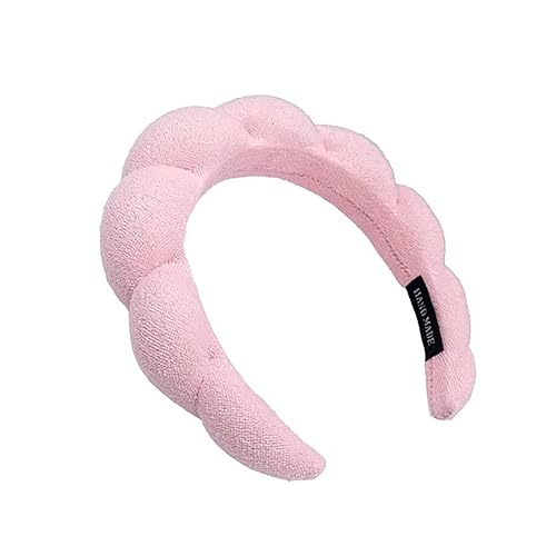 Diadema de spa de esponja para mujer diadema de spa Mimi and Co para mujer diadema de tela de toalla para lavado de cara eliminación de maquillaje