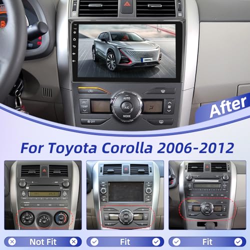 8 Core 2+64G EKAT Android Car Stereo para Toyota RAV4 2007-2011 - tela sensível ao toque IPS de 9 po