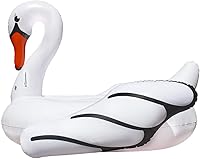 Vista 1 de Poolmaster Flotador de piscina Jumbo Rider, cisne, blanco, extra grande