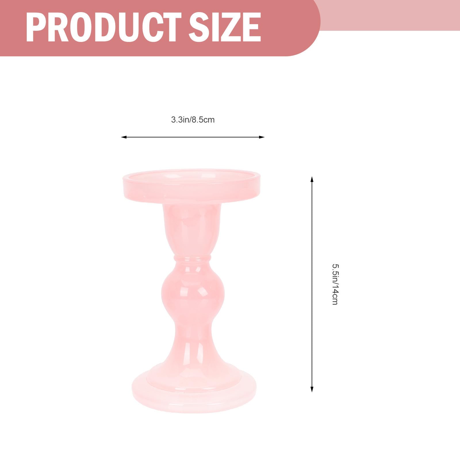 Toddmomy 3 Stück Zarte Kerzenhalter aus Glas mit Flachem Boden Moderner Kerzenständer für Stabkerzen als Elegante Tischdekoration bei Hochzeiten und Partys
