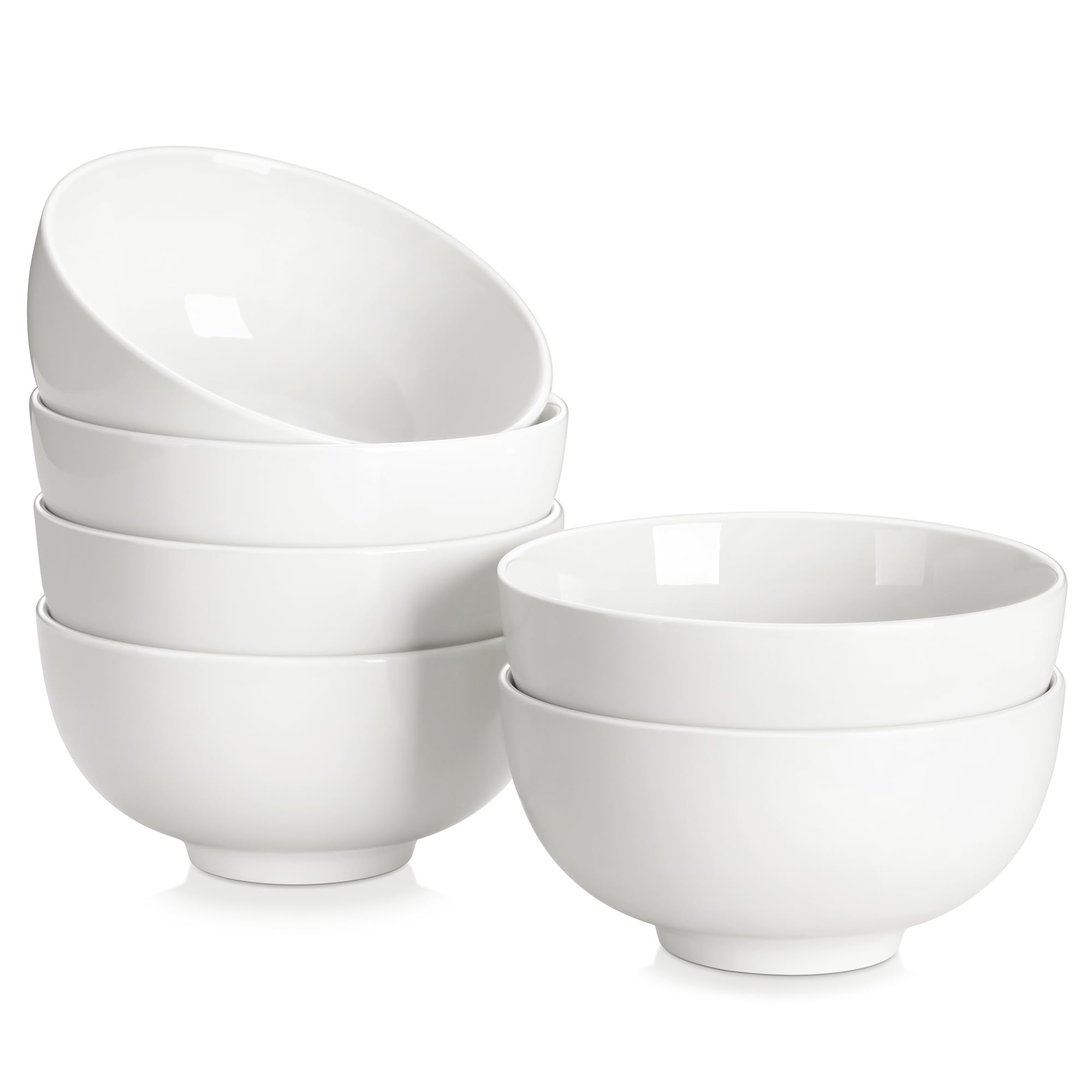 Amazon.com: MALACASA 26 oz Porcelain Soup Bowls, White Ceramic