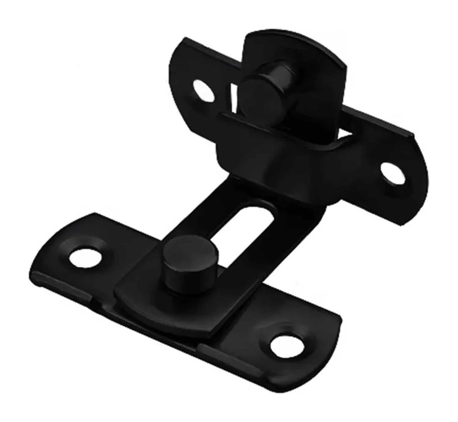 Door Lock Bolt, Door Lock Slide Gate Latch Stainless Steel Black