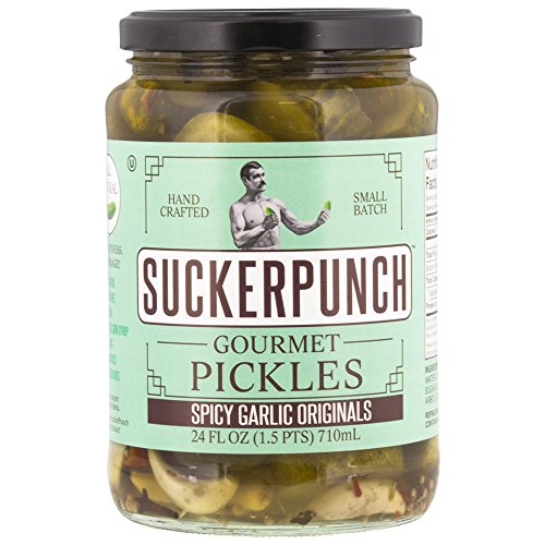 Suckerpunch Gourmet - Spicy Garlic Original Pickle Chips, Fresh Taste, Crisp Texture, Gluten Free, Vegan Friendly, Kosher And Made In The Usa (24 Ounce) #TOP15