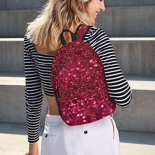 Sac à dos pour ordinateur portable protection optimale et style pailleté rouge - 7