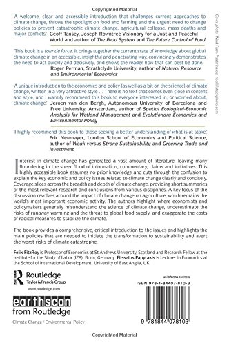 An Introduction to Climate Change Economics and Policy (Routledge Textbooks in Environmental and Agricultural Economics)