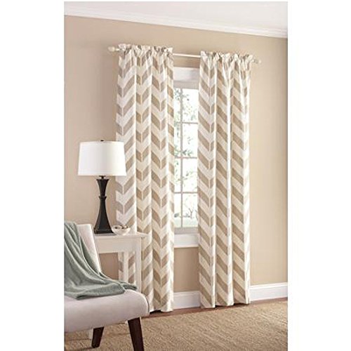 Mainstay Tan Chevron Panel Pair - 84