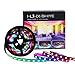 HJHX Ws2812b Led Strip, Ws2812 Adressierbare Led Streifen 1m 60LEDs 60Pixels/m Led Strip Programmierbar 5V, RGB Magic Color Led Pixel Streifen mit Reinem Golddraht & Schwarz FPCB NichtWasserdicht IP30