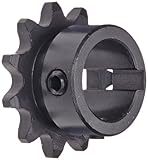 Tsubaki 35B11FL Finished Bore Sprocket, Single Strand, Hardened Teeth, Inch, #35 ANSI No., 3/8