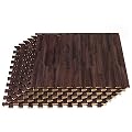 Forest Floor Thick Printed Foam Tiles, Premium Wood Grain Interlocking Foam Floor Mats, Anti-Fatigue Flooring, 3/8" Thick