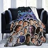 FT FENTENG Flannel Fleece Throw Blanket for All Season Kitchen Park, Super Cozy Cartoon Moving...